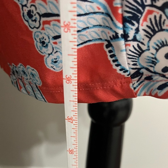 Ruby Rd. Coral and White Paisley Dress - Picture 3 of 6